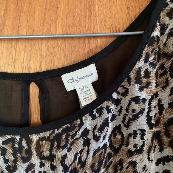 Dynamite leopard blouse - Picture 3 of 3